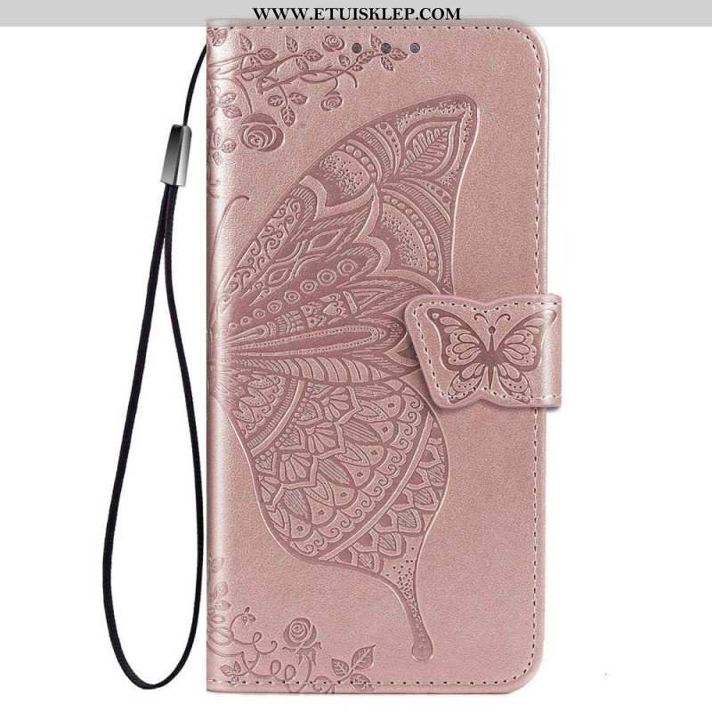 Etui Folio do Samsung Galaxy M53 5G Barokowy Motyl